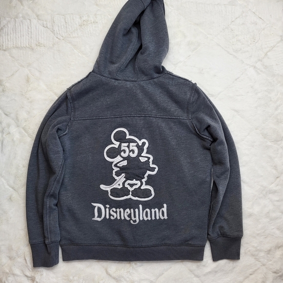 Disneyland parks mickey mouse 55 zip up hoodie sherpa lines Ex Condition Medium - Picture 1 of 7